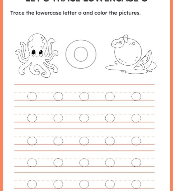 Free Printable Letter O Tracing Worksheets Infoupdate