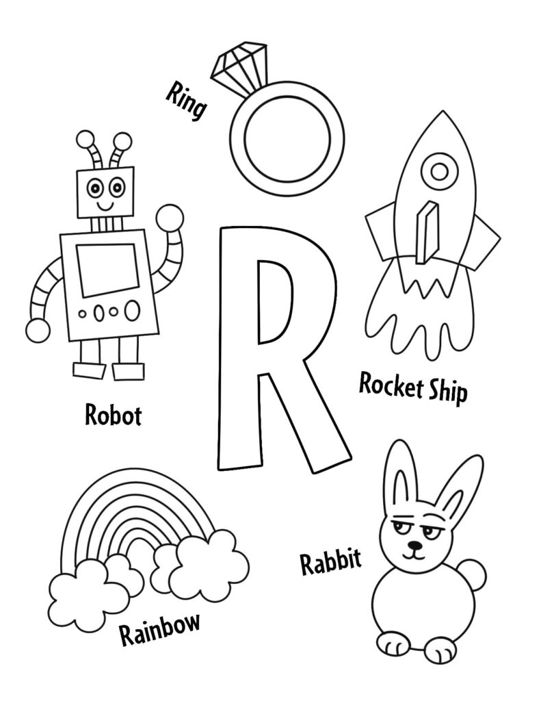 Free Printable Letter R Coloring Pages Infoupdate Free Printable Letter R Coloring Pages Infoupdate