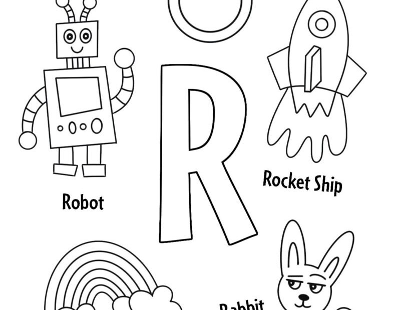 Free Printable Letter R Coloring Pages Infoupdate