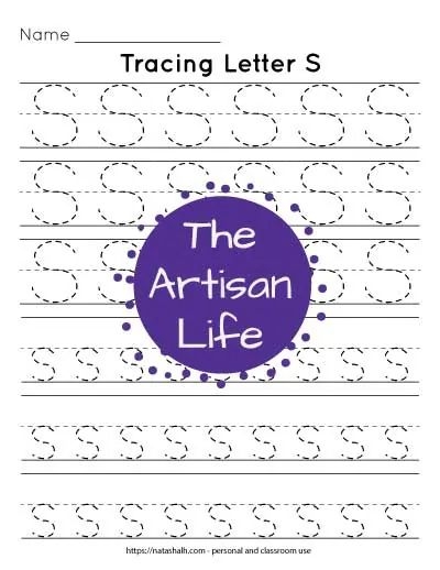 Free Printable Letter S Tracing Worksheets For Preschool Kindergarten Free Printable Letter S Tracing Worksheets For Preschool Kindergarten