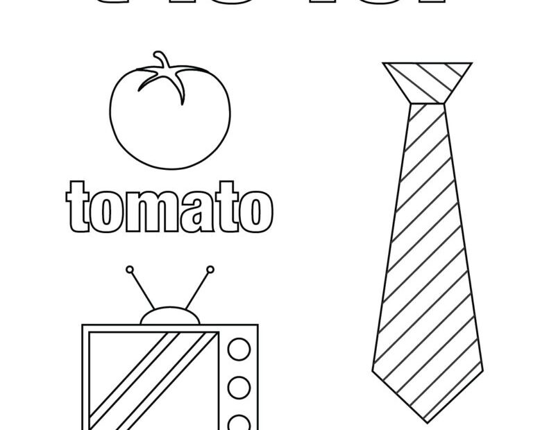 Free Printable Letter T Coloring Pages Infoupdate