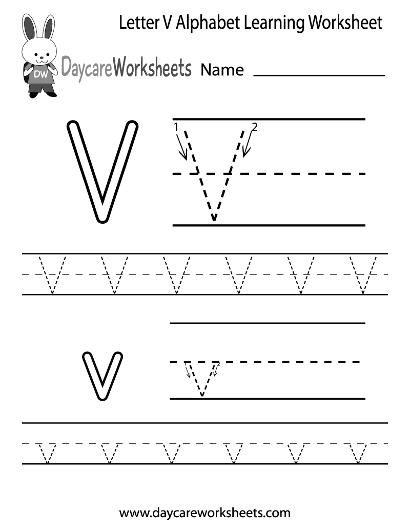 worksheet on letter v worksheet on letter v