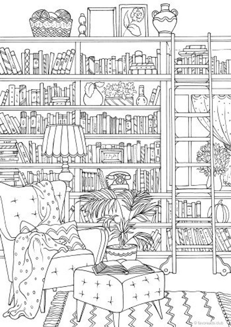 Free Printable Library Coloring Pages MekeylenByrd Free Printable Library Coloring Pages MekeylenByrd