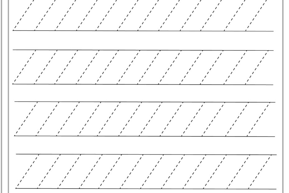 Free Printable Line Tracing Sheets