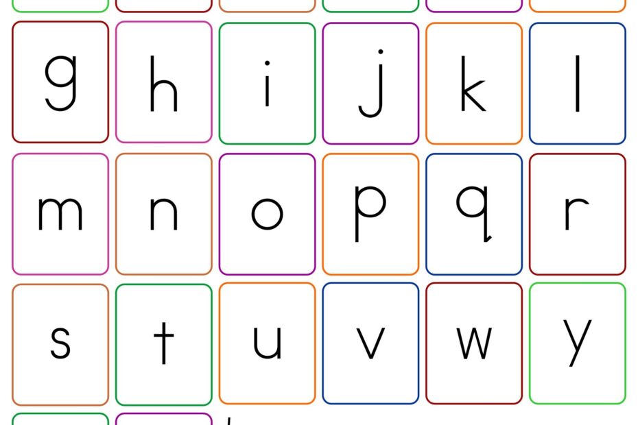 Free Printable Lowercase Letters Ideas 2022