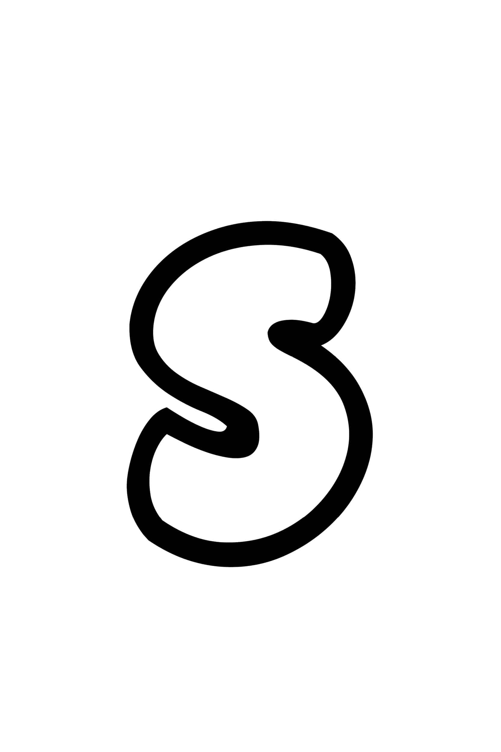 letter s printable free