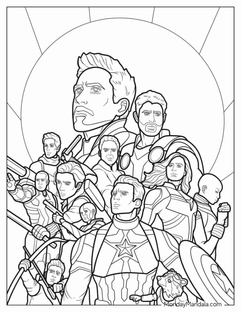 free coloring pages Marvel free coloring pages Marvel