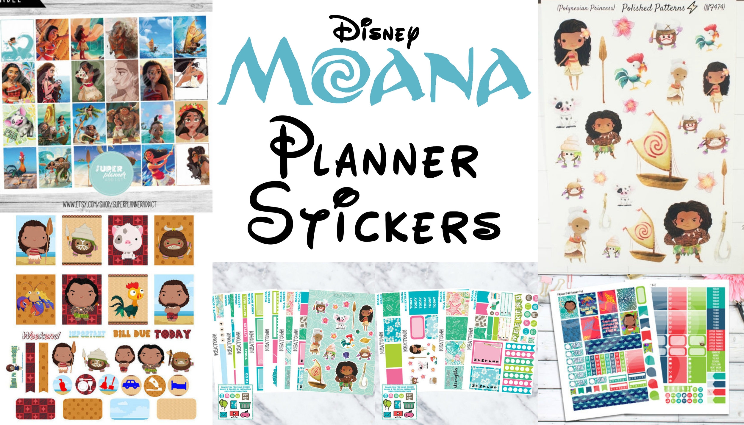 Moana Stickers Printable Moana Stickers Printable