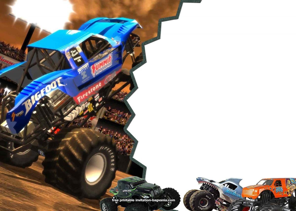 free printable monster truck templates free printable monster truck templates