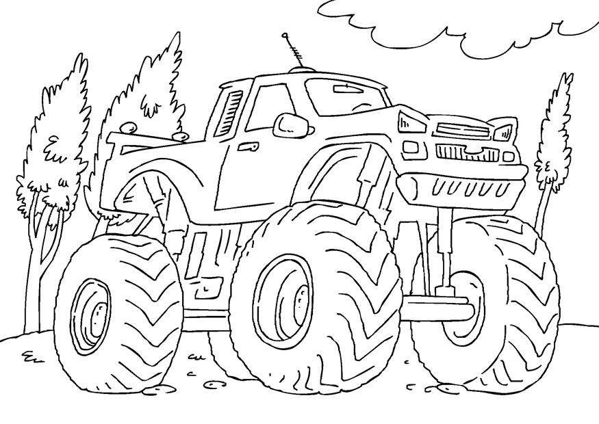 Free Printable Monster Truck Coloring Pages For Kids Free Printable Monster Truck Coloring Pages For Kids