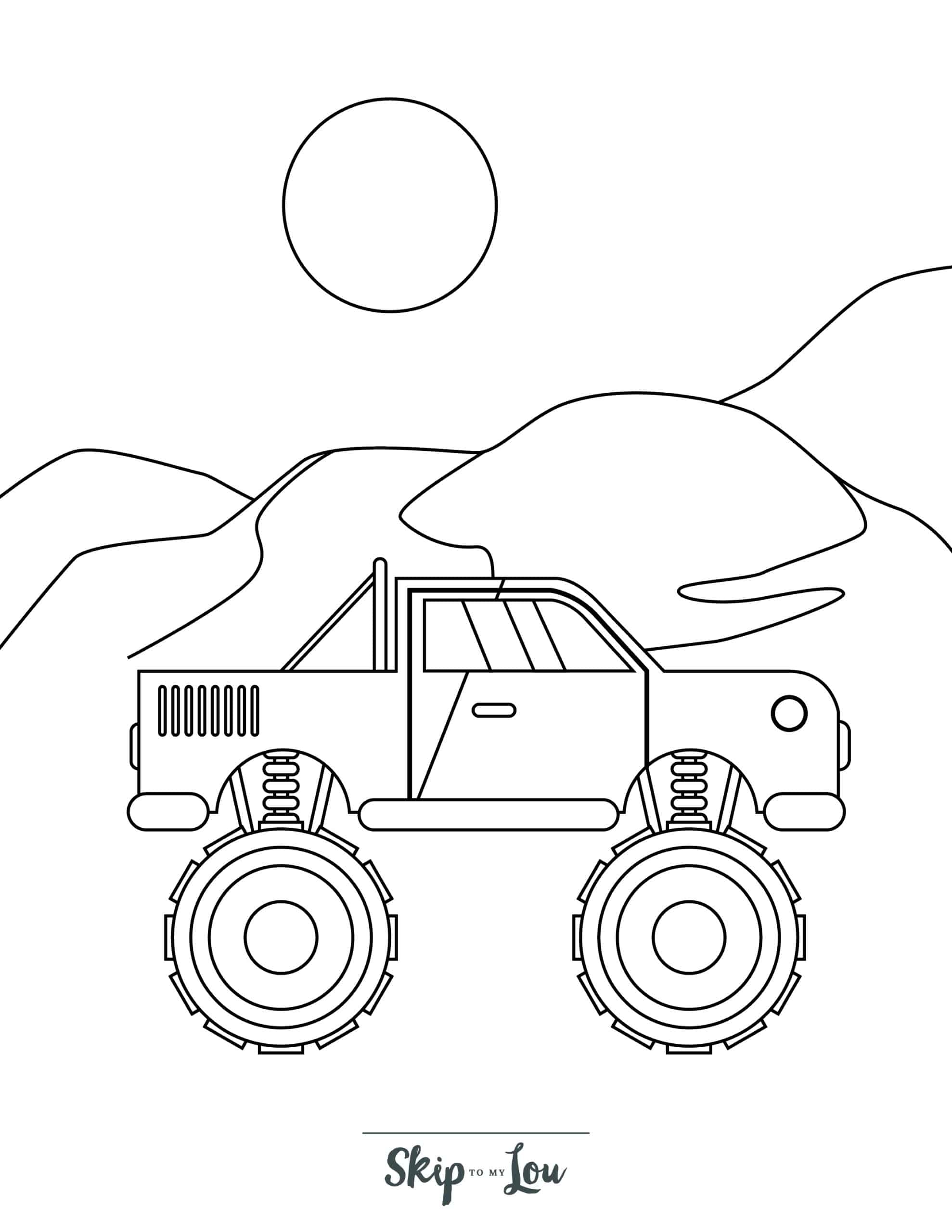 Free Printable Monster Truck Coloring Pages Skip To My Lou Free Printable Monster Truck Coloring Pages Skip To My Lou