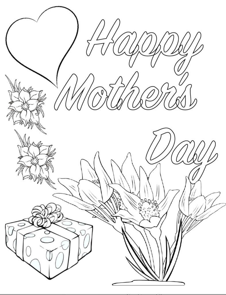 mother's day coloring pages free printable mother's day coloring pages free printable