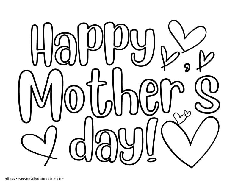 Free Printable Mother 39 s Day Coloring Pages 54 OFF