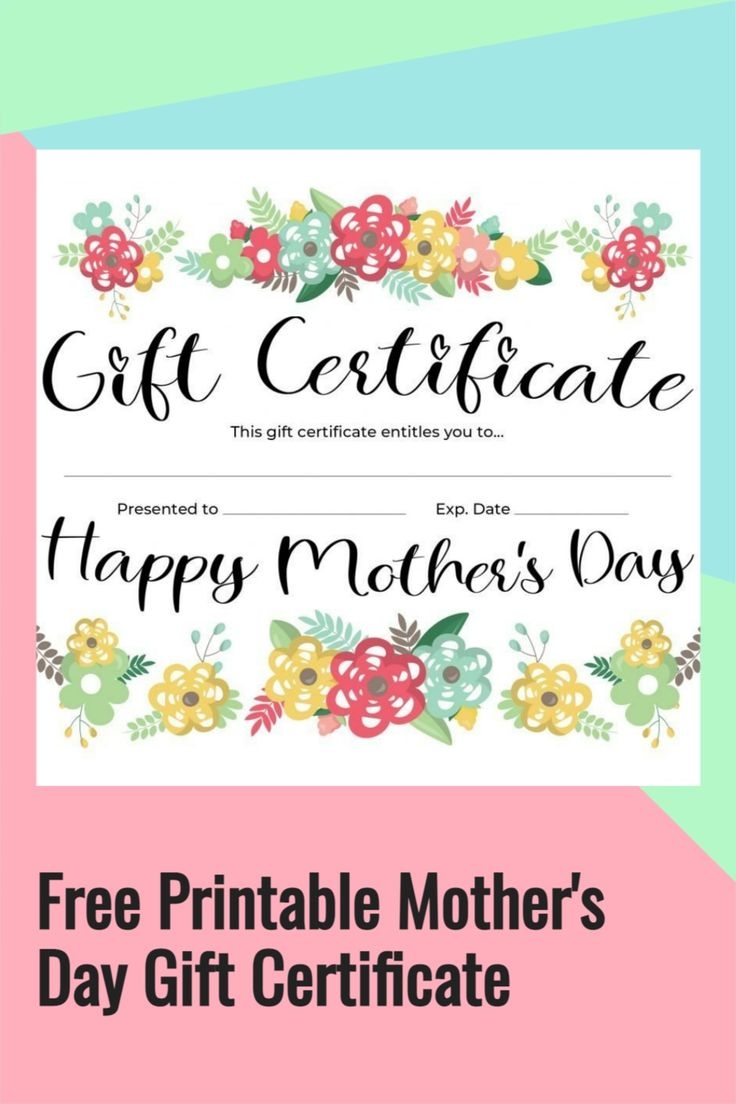 Free Printable Mother 39 s Day Gift Certificate My Home Based Life In Free Printable Mother 39 s Day Gift Certificate My Home Based Life In