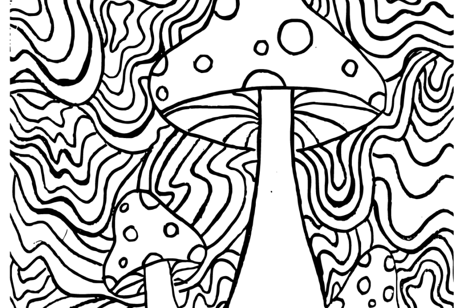 Free Printable Mushroom Coloring Pages Calendar Printables