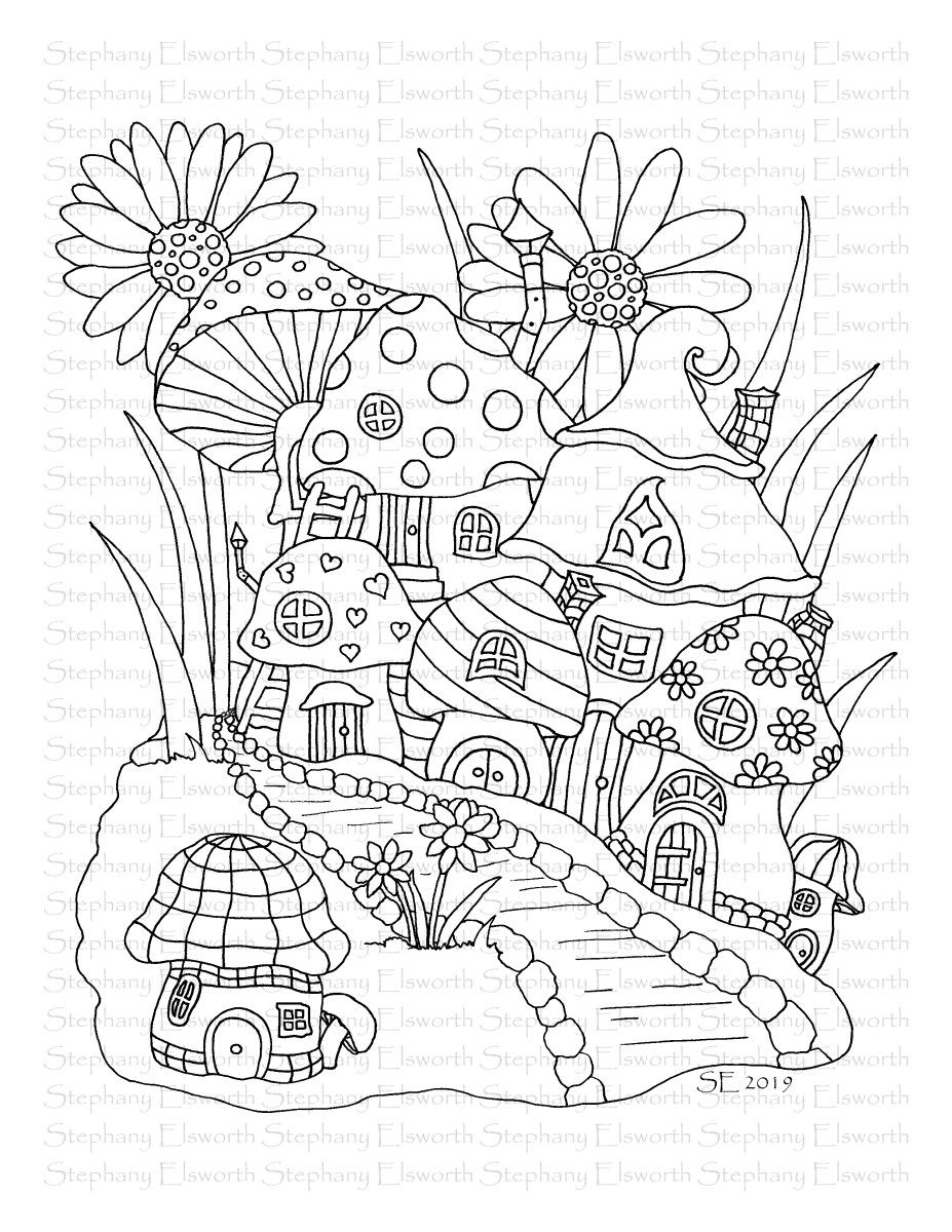 Free Printable Mushroom Coloring Pages Free Printable Mushroom Coloring Pages