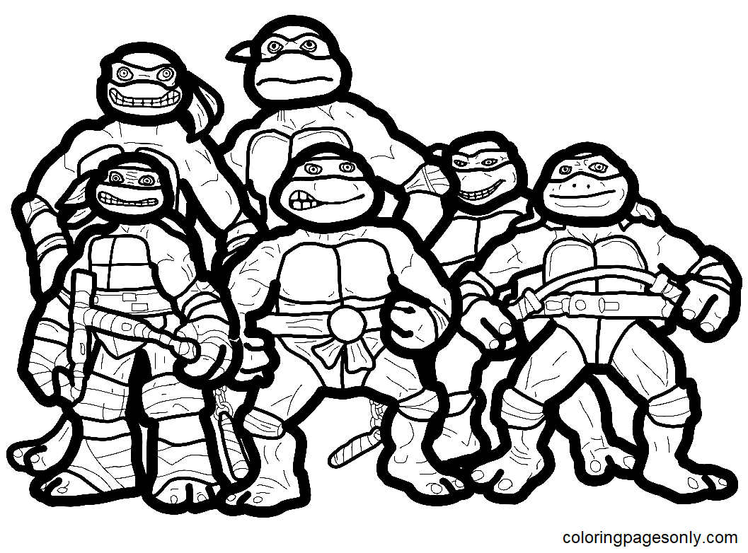 Free Printable Ninja Turtles Coloring Page Free Printable Coloring Pages