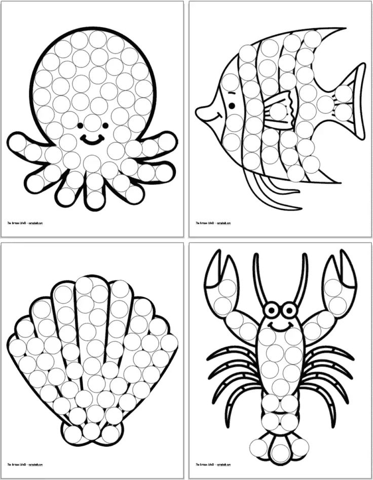Free Printable Ocean Animals Dot It Marker Pages Ocean Activities Free Printable Ocean Animals Dot It Marker Pages Ocean Activities