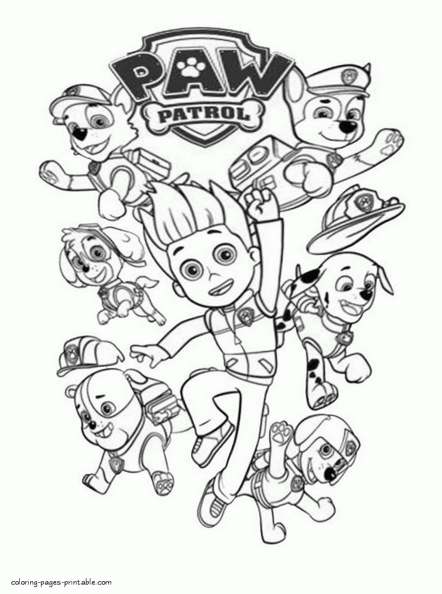 Free Printable Paw Patrol Coloring Pages COLORING PAGES PRINTABLE COM Free Printable Paw Patrol Coloring Pages COLORING PAGES PRINTABLE COM