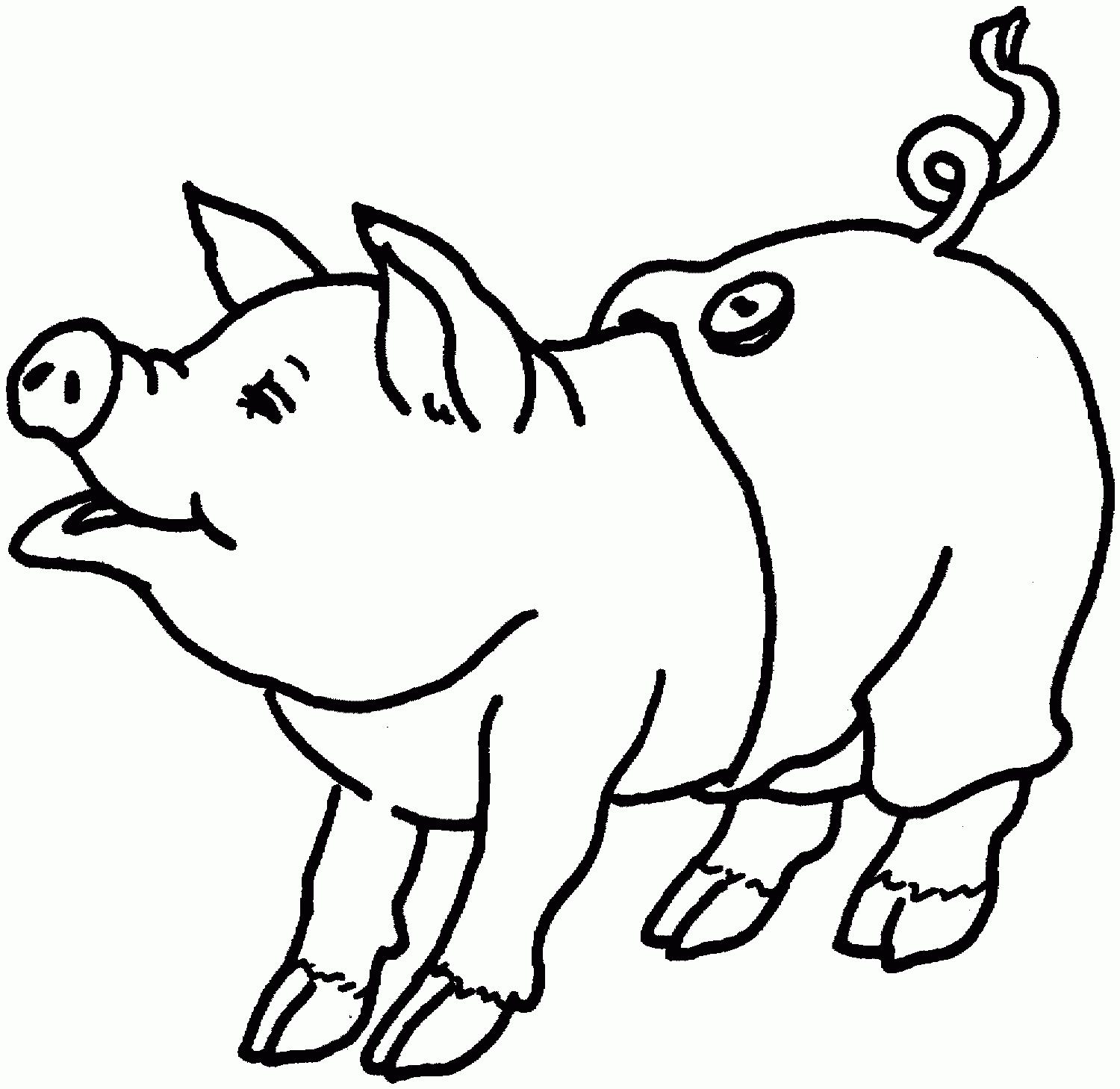 Free Printable Pig Coloring Pages For Kids Free Printable Pig Coloring Pages For Kids