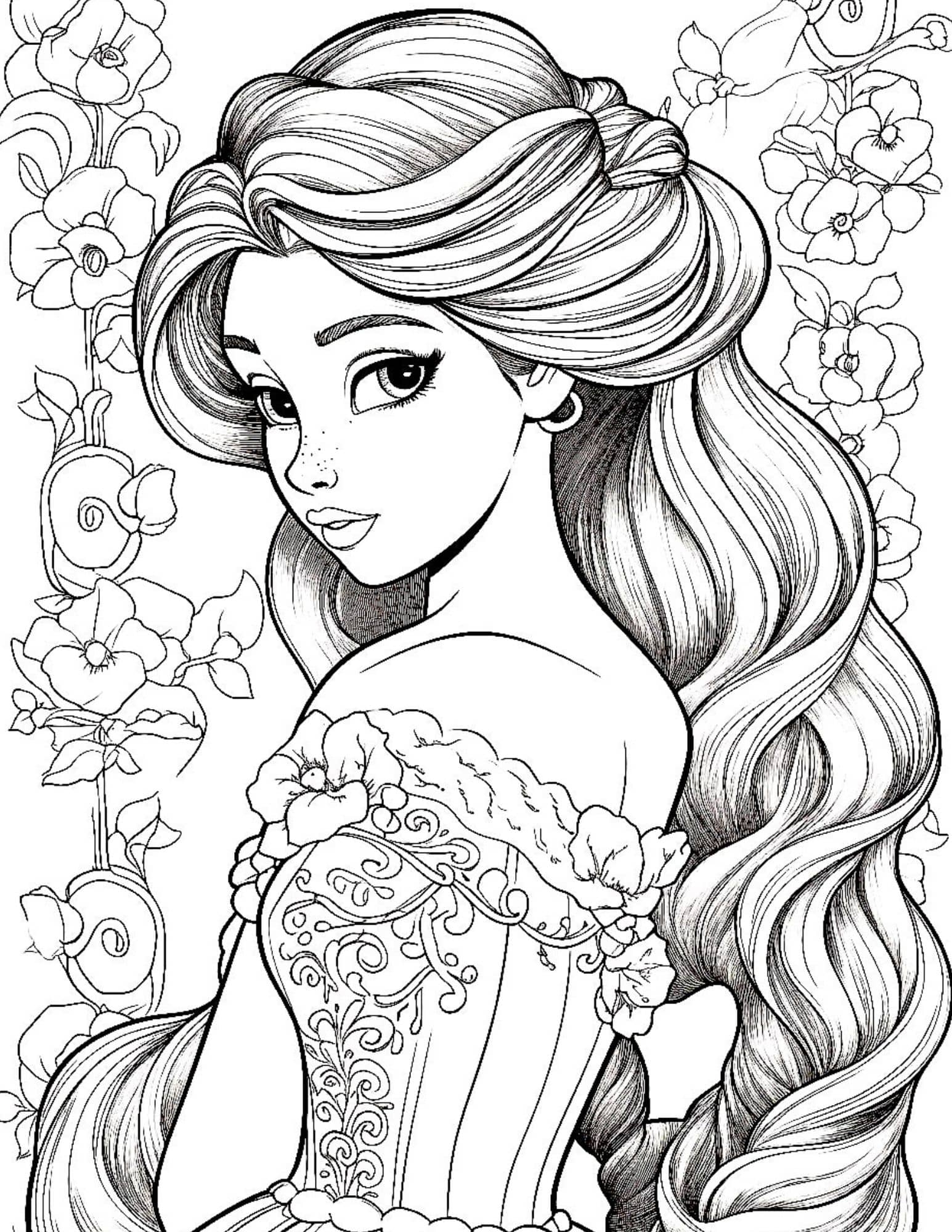 free printable princess color pages free printable princess color pages