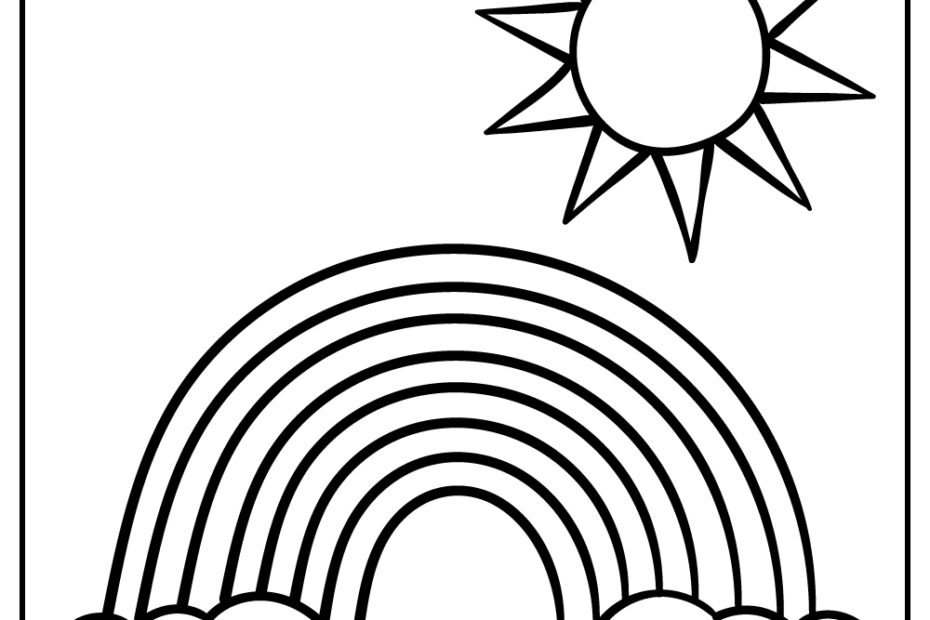 Free Printable Rainbow Color Pages For Kids