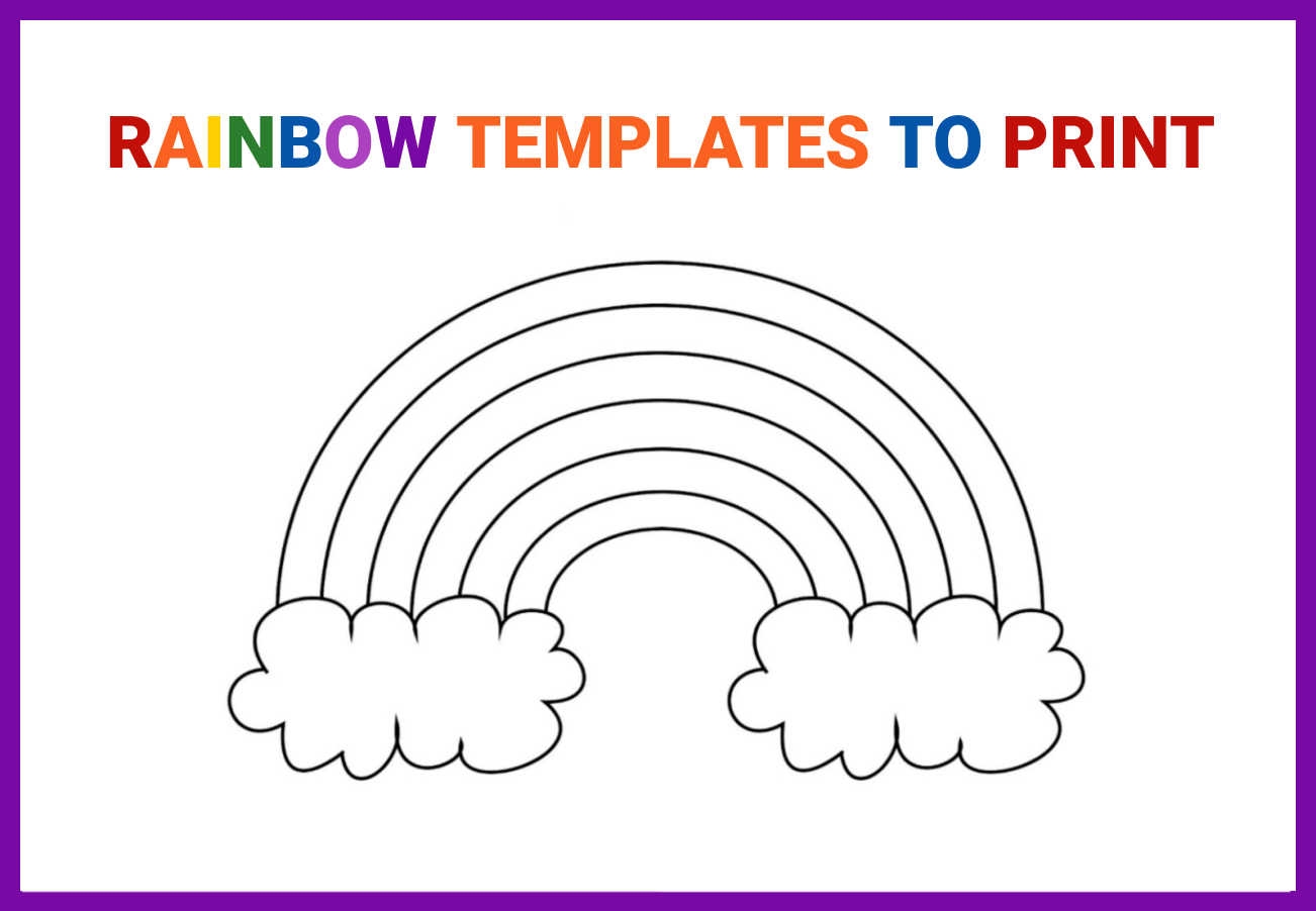 Free Printable Rainbow Templates Small Medium Large What Mommy Does Free Printable Rainbow Templates Small Medium Large What Mommy Does