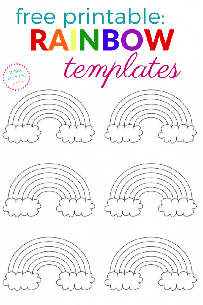 free printable rainbow templates free printable rainbow templates
