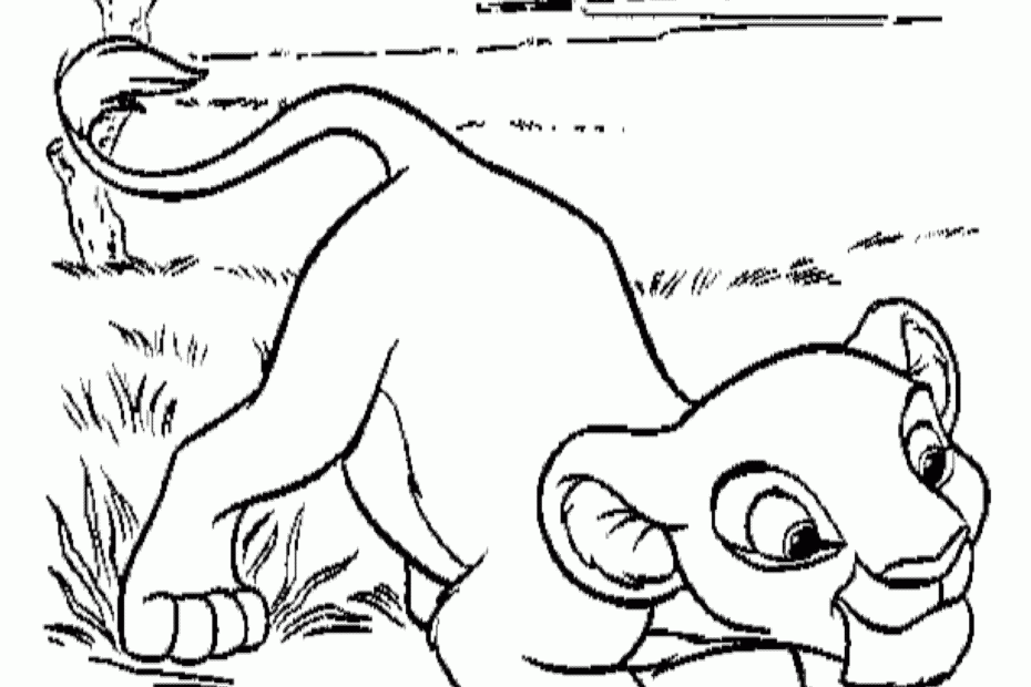 Free Printable Simba Coloring Pages For Kids
