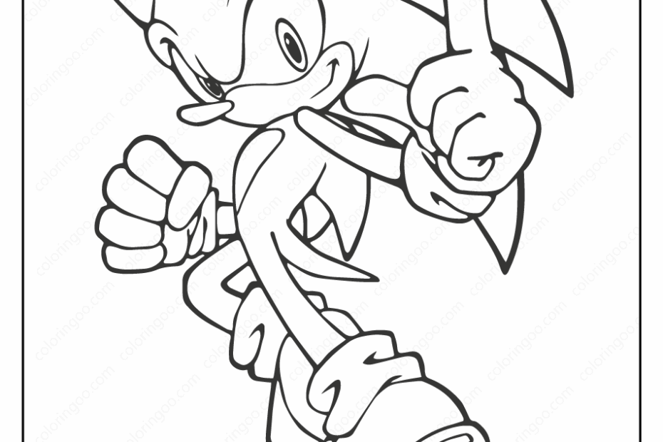 Free Printable Sonic The Hedgehog Coloring Pages