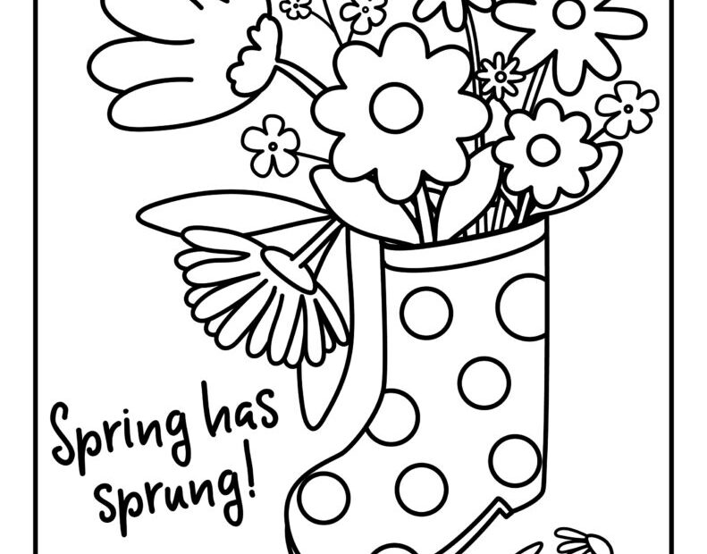 Free Printable Spring Coloring Pages 8 Free Coloring Sheet Printables