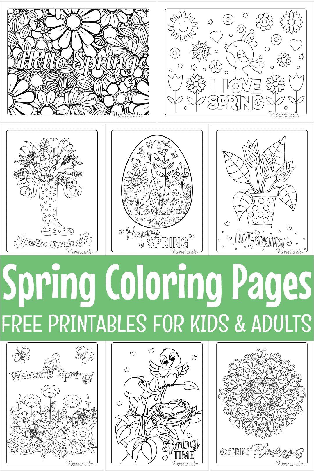 printable spring coloring sheets pdf printable spring coloring sheets pdf