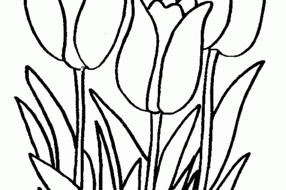 Free Printable Spring Flowers Coloring Pages Coloring Home