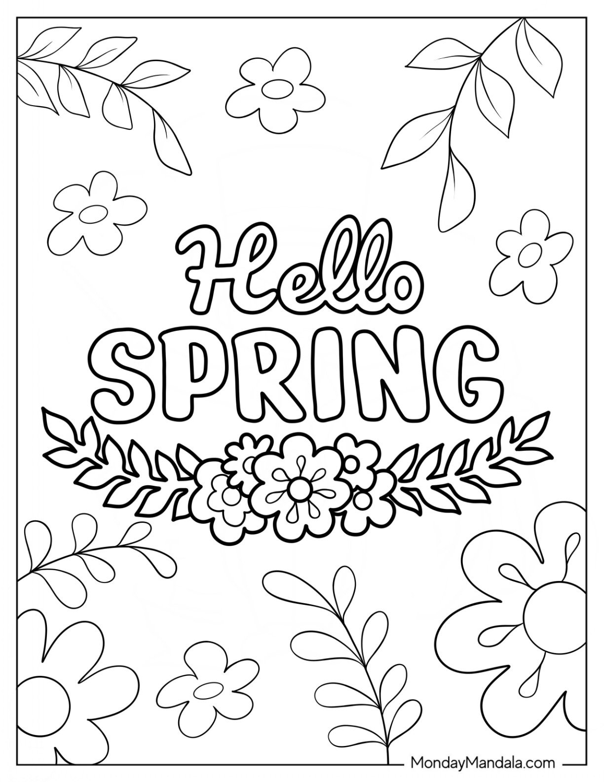 Free Printable Springtime Coloring Pages Infoupdate Free Printable Springtime Coloring Pages Infoupdate