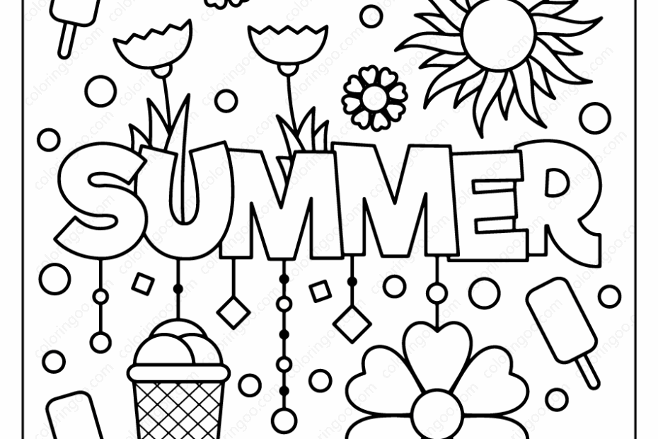 Free Printable Summer Coloring Pages Pdf Free Coloring Sheet