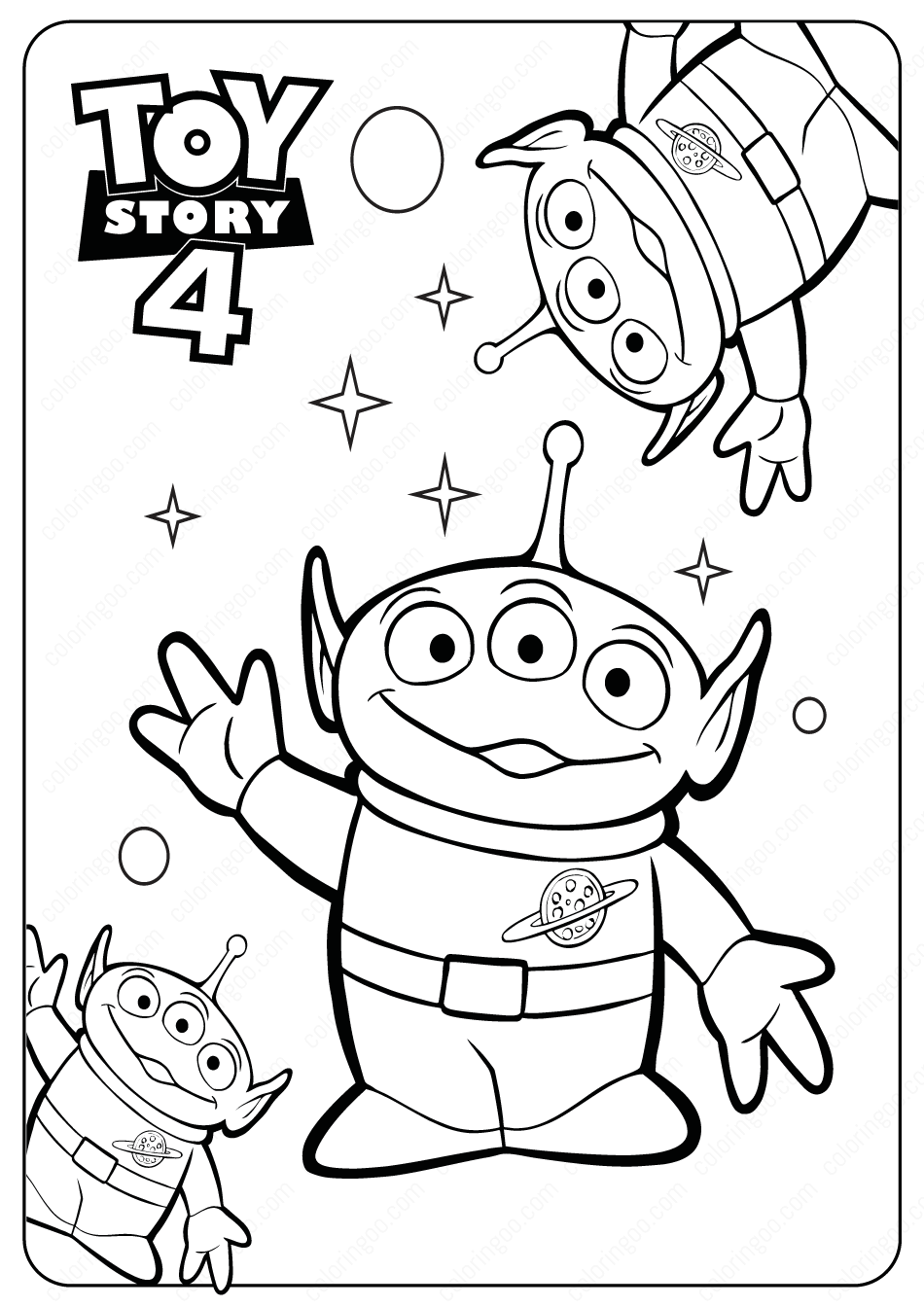 Free Printable Toy Story Aliens PDF Coloring Pages Free Printable Toy Story Aliens PDF Coloring Pages
