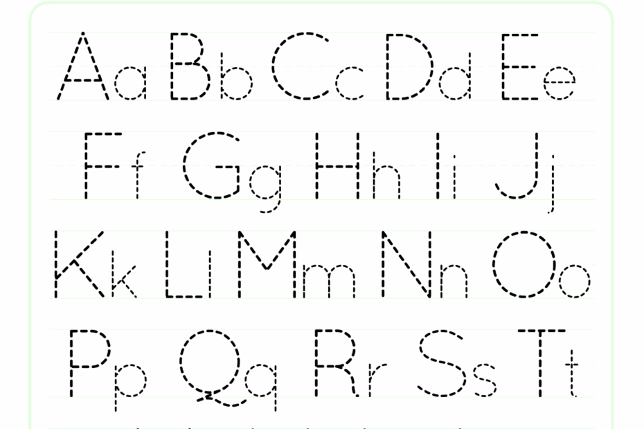 Free Printable Trace Alphabet Letters