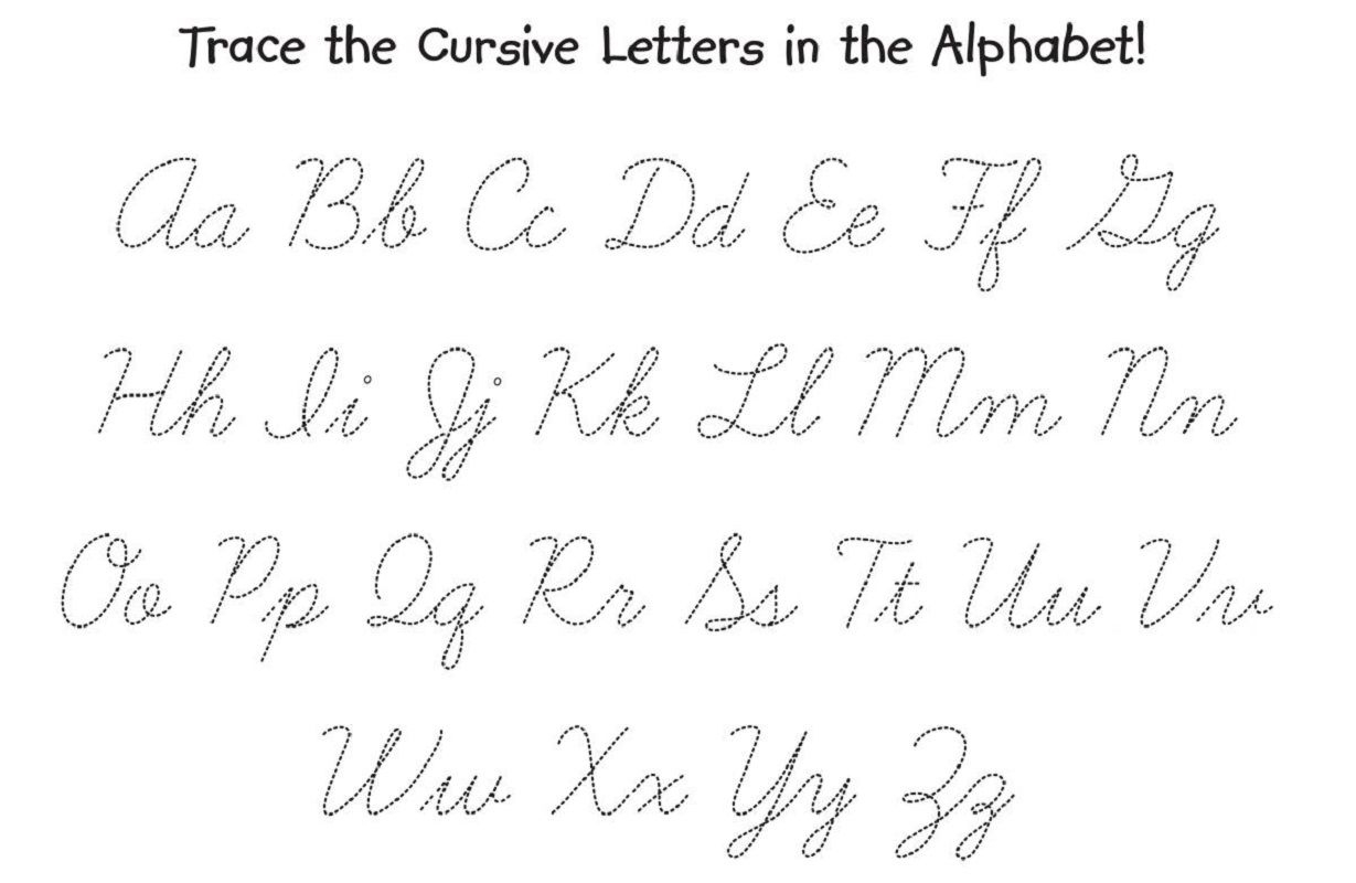 Free Printable Traceable Cursive Alphabet Tracing Worksheets Free Printable Traceable Cursive Alphabet Tracing Worksheets