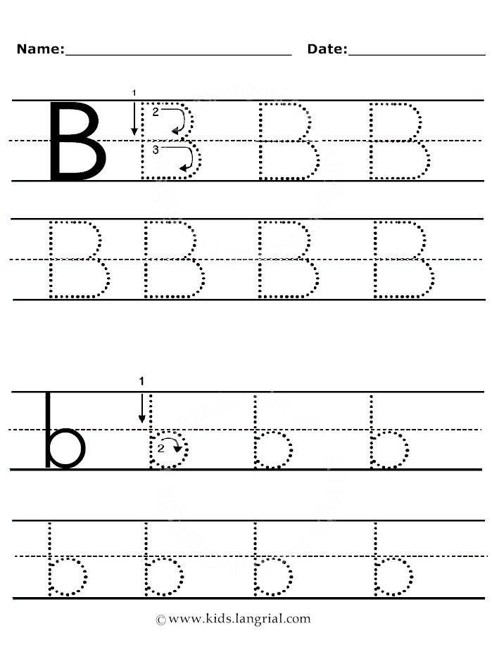 Free Printable Traceable Letter B Free Printable Traceable Letter B