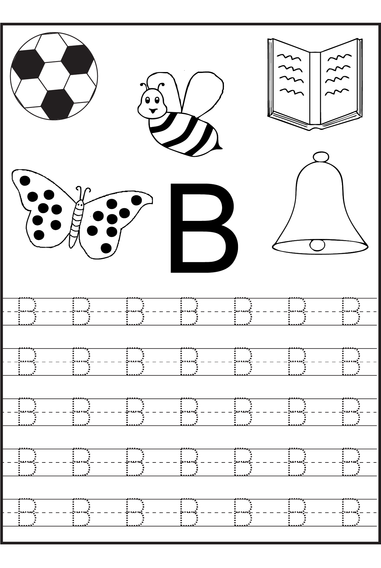 free printable traceable letter b free printable traceable letter b