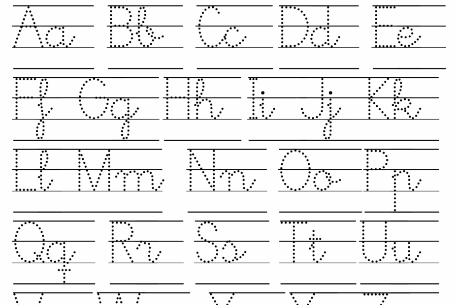 Free Printable Traceable Letters