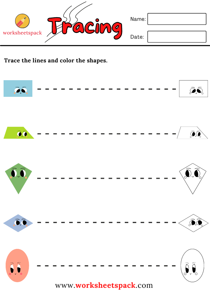 Free Printable Tracing Horizontal Lines Worksheets Worksheetspack