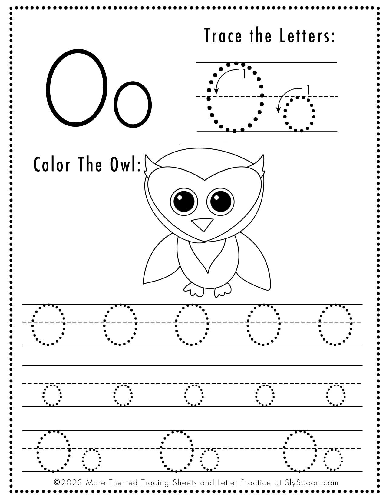 free printable tracing letter o free printable tracing letter o