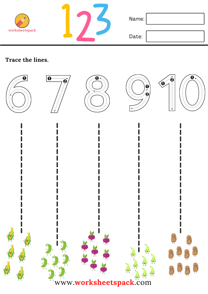 Free Printable Tracing Vertical Lines Worksheets Worksheetspack