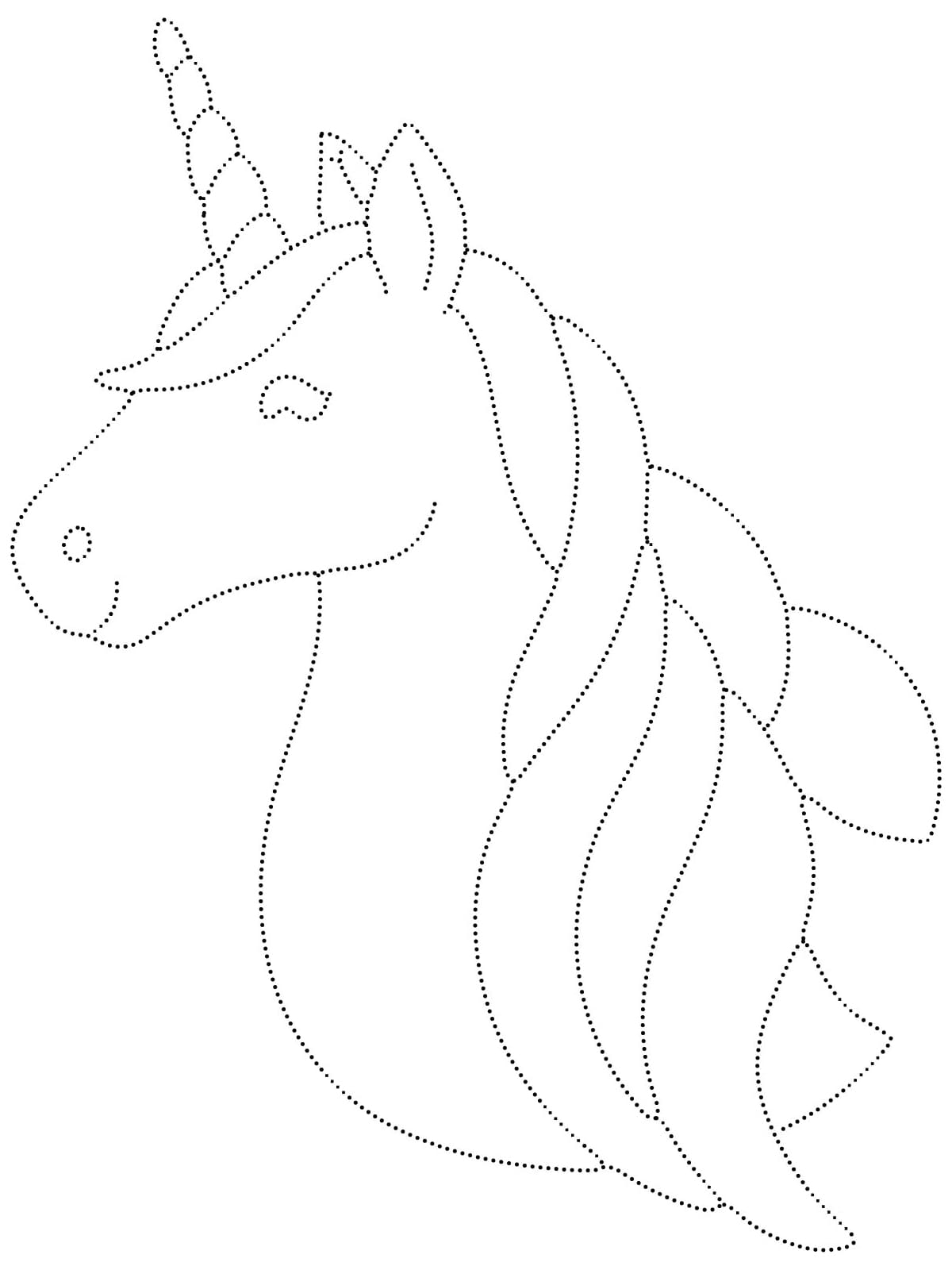 Free Printable Unicorn Tracing Coloring Page Download Print Or Color Free Printable Unicorn Tracing Coloring Page Download Print Or Color