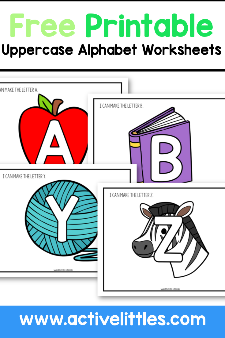 Free Printable Uppercase Alphabet Worksheets Active Littles Free Printable Uppercase Alphabet Worksheets Active Littles