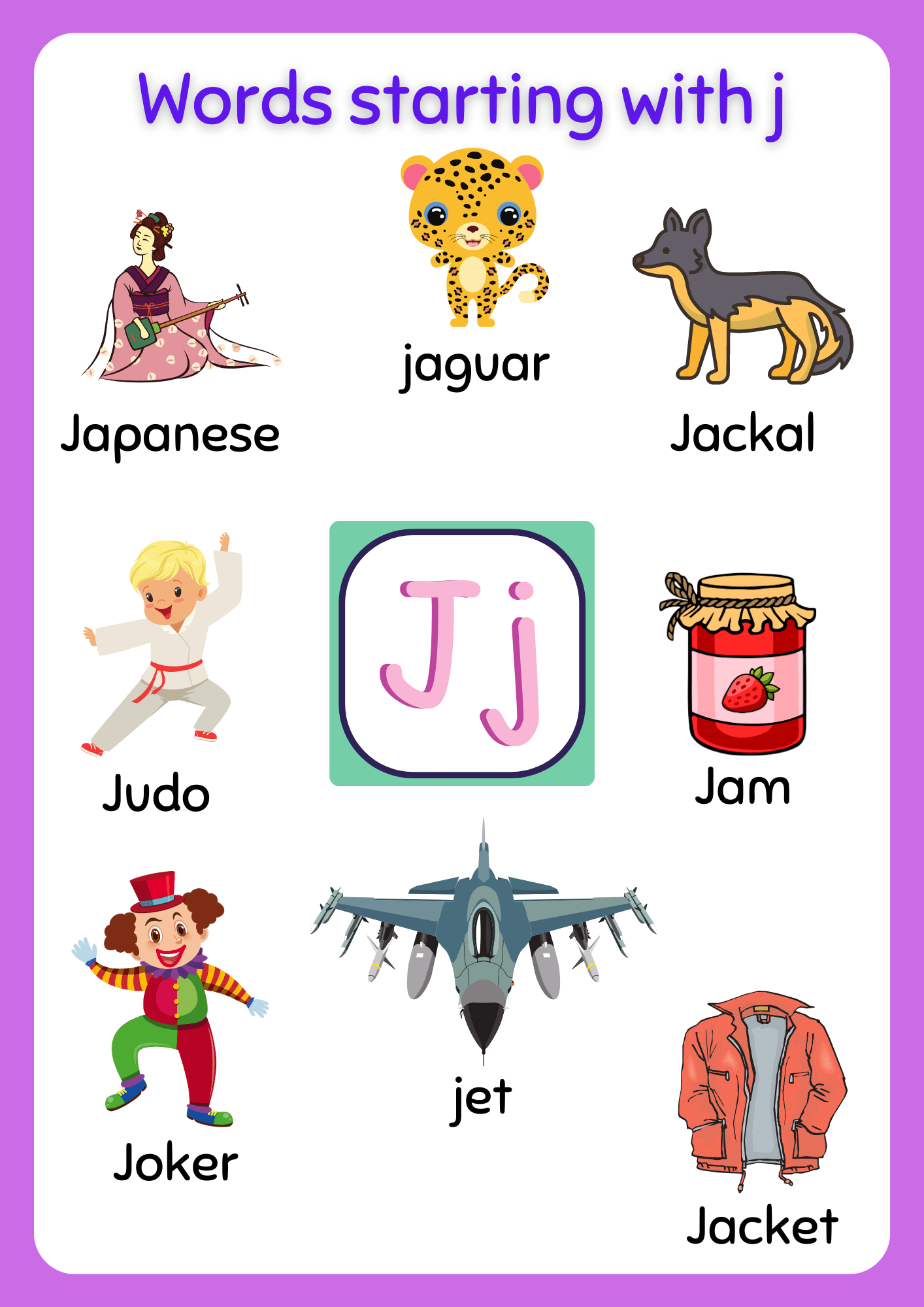 Free Printable Words That Start With J Worksheet Words That Start With Free Printable Words That Start With J Worksheet Words That Start With
