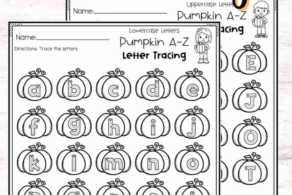 Free Pumpkin Alphabet Letter Tracing Printables Smart Cookie Printables