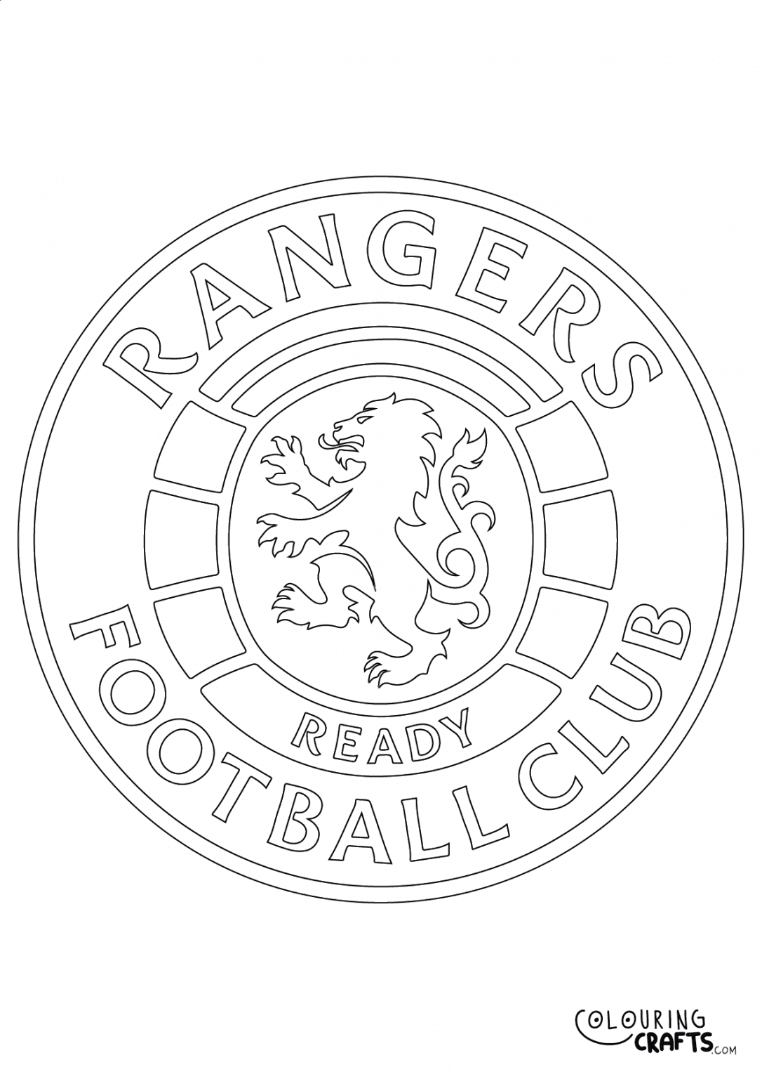 Free Rangers Football Downloadable Colouring Pages Colouring Crafts Free Rangers Football Downloadable Colouring Pages Colouring Crafts