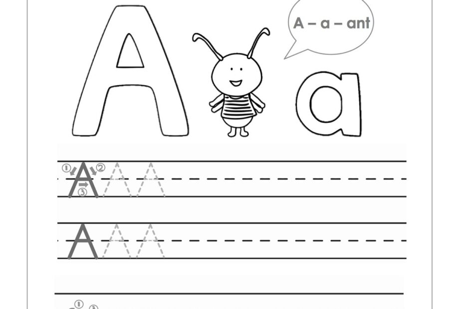 Free Traceable Letter A Activity Shelter